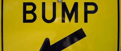 Bump road sign