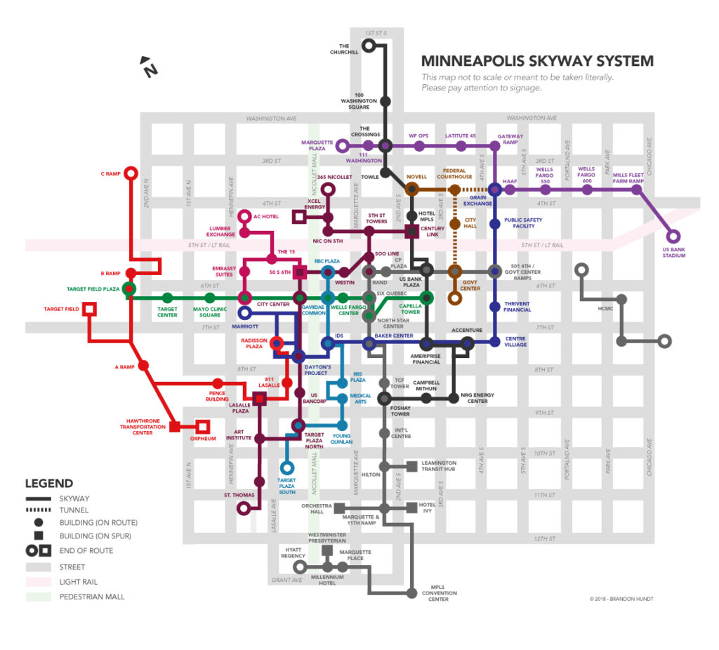 Minneapolis Skywap Map